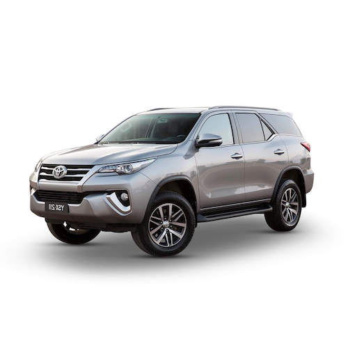 Toyota Fortuner SUV from the VPI Cars rental fleet