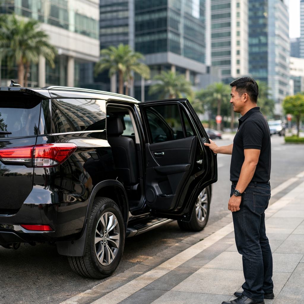Car rental with driver in Taguig BGC by VPI Cars